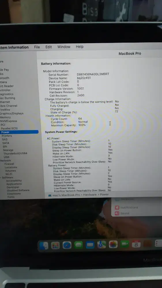 Macbook Pro M1 16/256