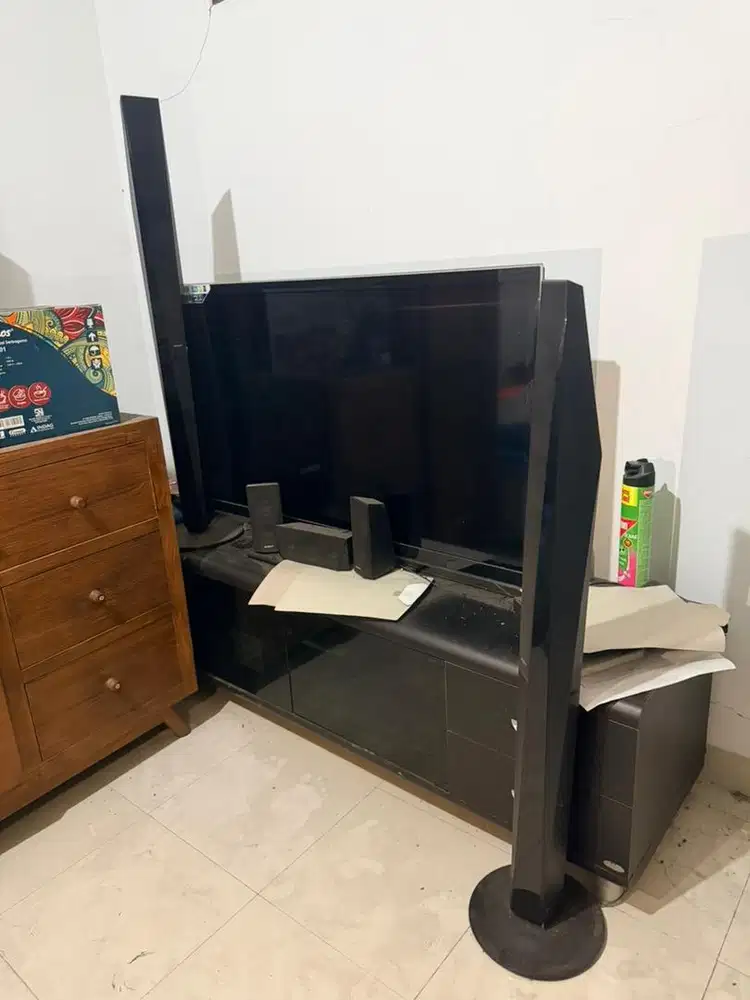 Tv panasonic 50 inch lcd + sound system ( sony )