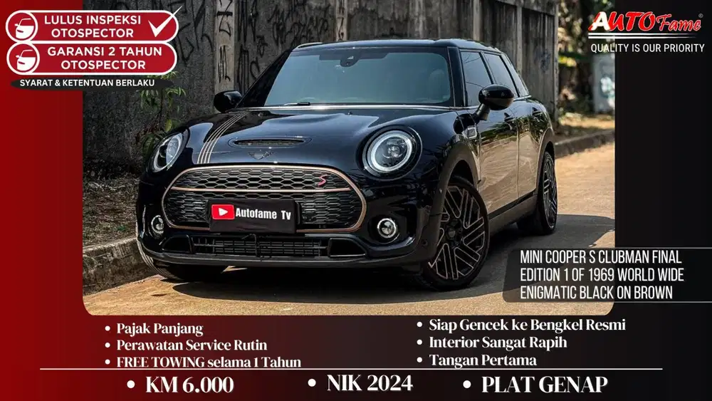 Mini Cooper S Clubman Final Edition 1 of 1969 World Wide NIK 2024