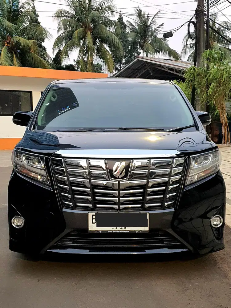 Alphard G ATPM 2016 Black On Beige