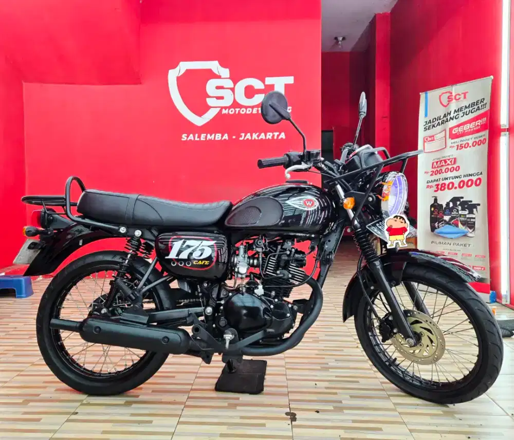 JualCpt90%LikeNew KM21Rb PjkJan27 KAWASAKI W175 2022 SE BLACK STYLE