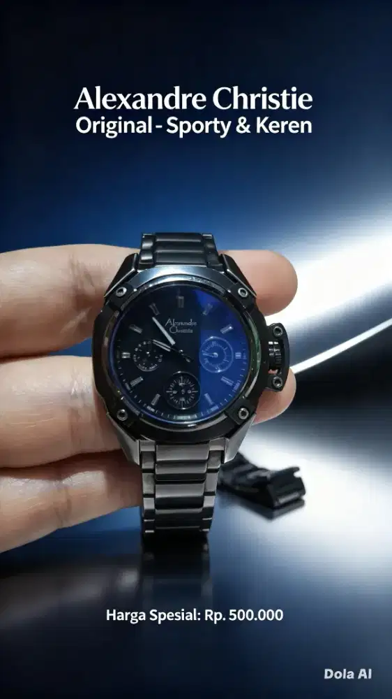 JAM TANGAN ALEXANDRE CHRISTIE ORIGINAL - MODEL SPORTY MEWAH