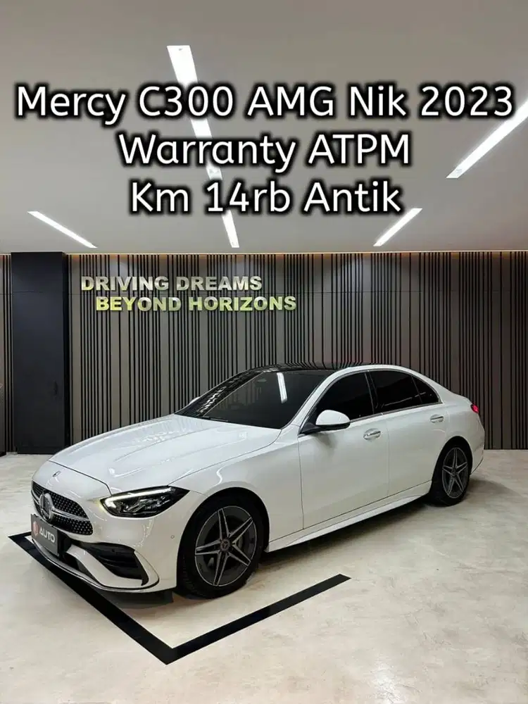 Mercedes Benz C300 AMG 2024 Mercy Km14rb Putih Nik 2023 B515ZM