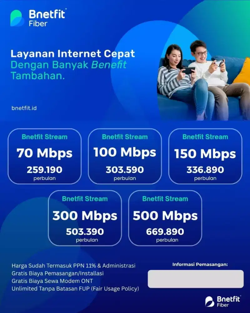 New promo pasang baru wifi