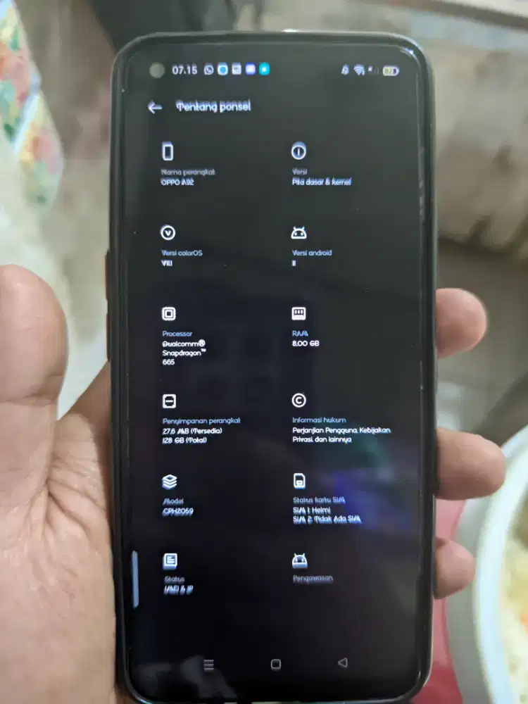 Jual hp oppo a92