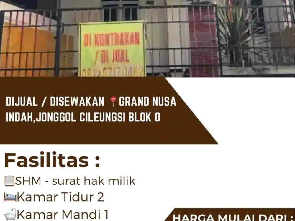 RUMAH MURAH CILEUNGSI DEKAT METLAND/TAMAN BUAH MEKARSARI