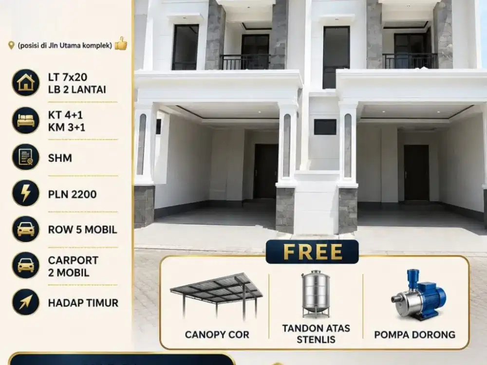 Kawasan Prestisius Manyar Kertoadi Row 5 Mbl American Style