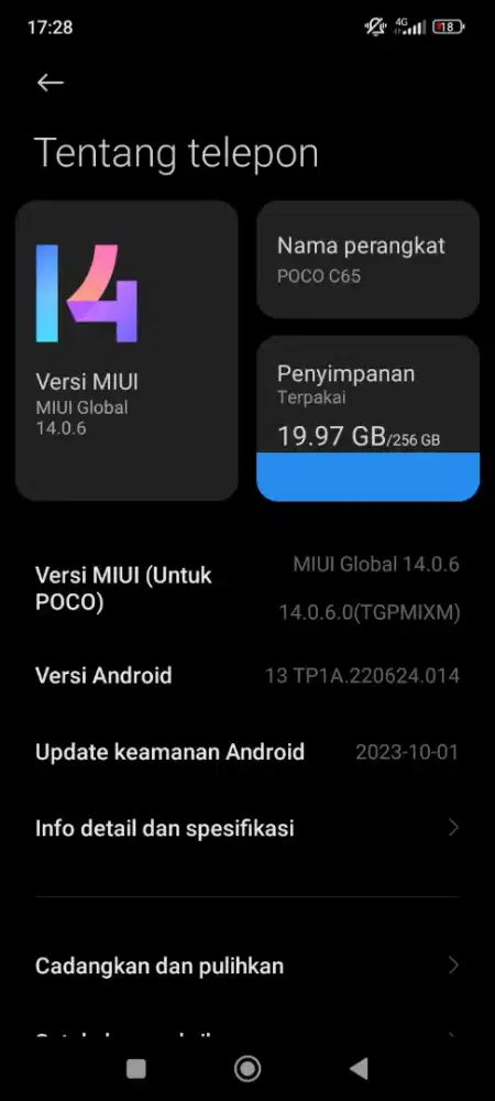 Handphone Poco c65