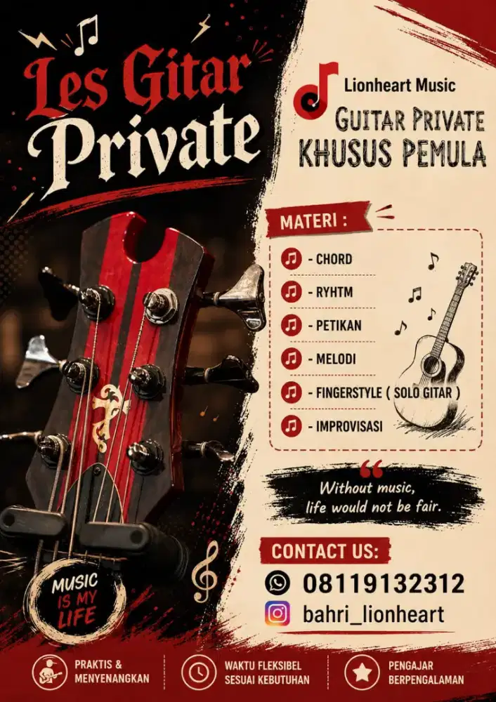 Belajar Gitar 1 bulan bisa