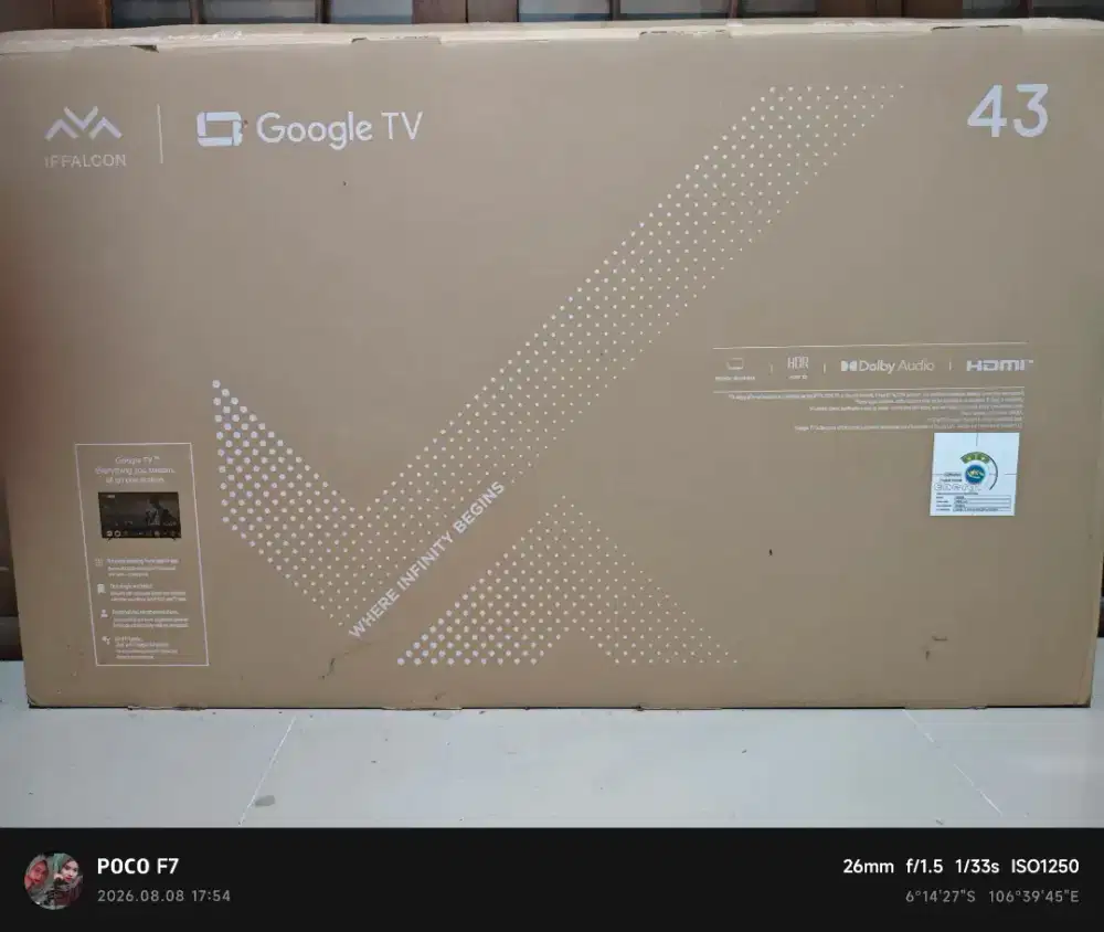 Google TV TCL iffalcon 43inch