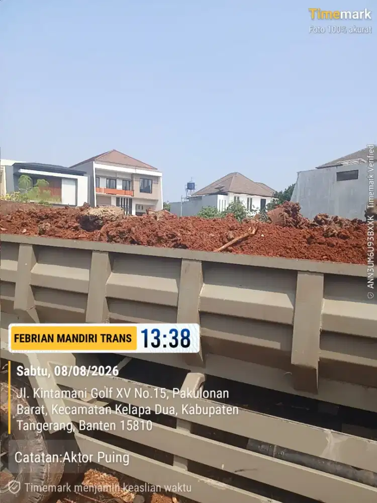 Jasa buang puing dan tanah urugan