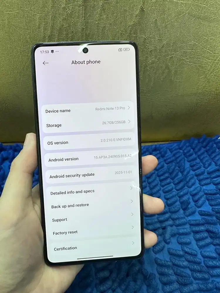 Redmi note 13 pro 4g 8/256gb second mulus
