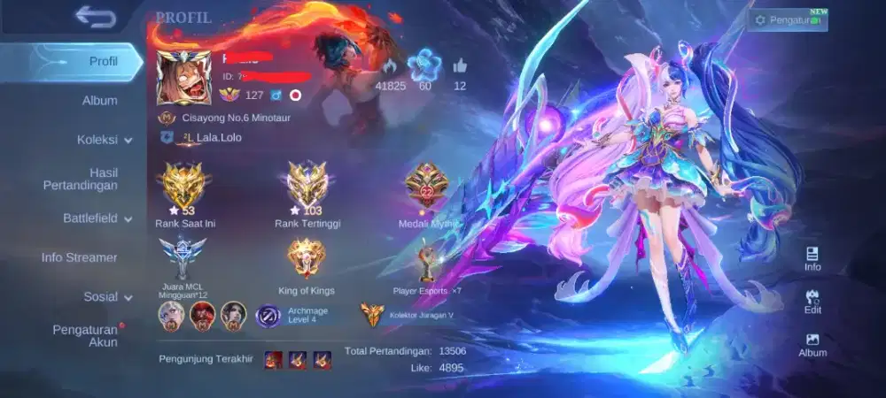 Jual Akun Kolektor Juragan V (Mobile Legends Bang Bang)