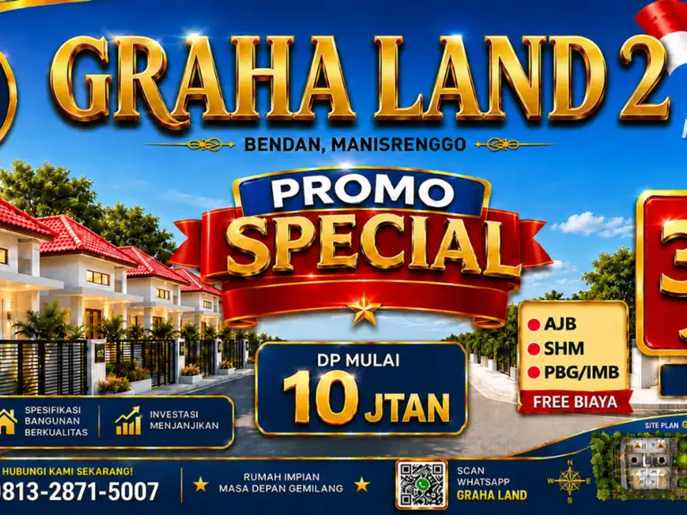 Rumah Tipe 45 dijual