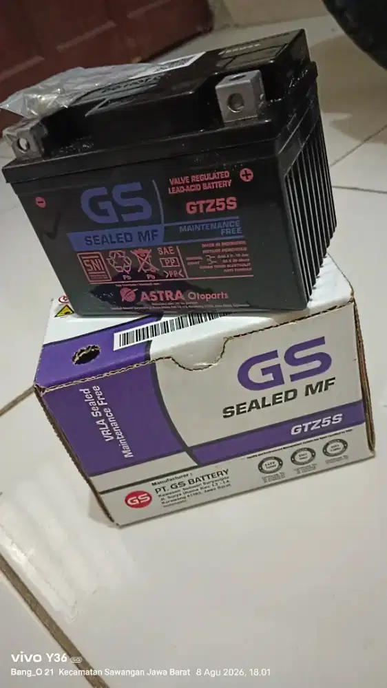 Aki GS GTZ5S ORI masih baru