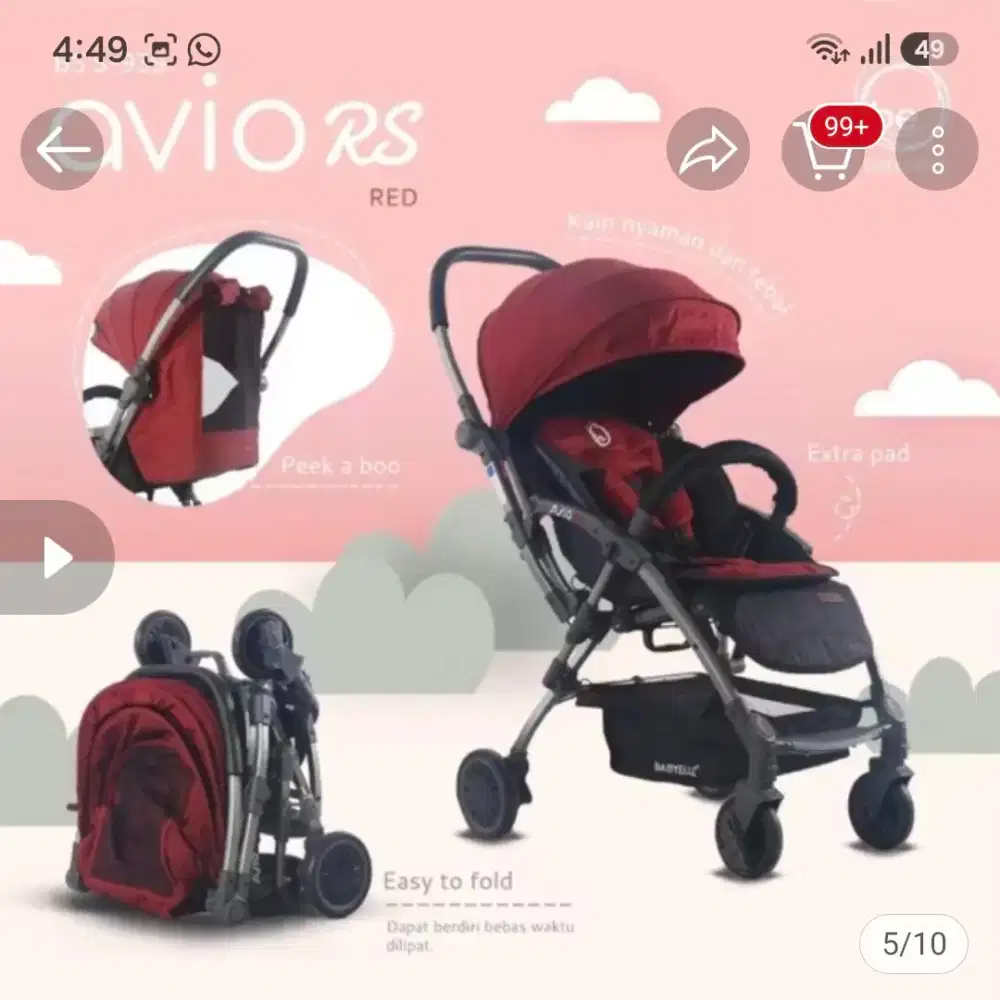 Stroller BabyElle Avio RS