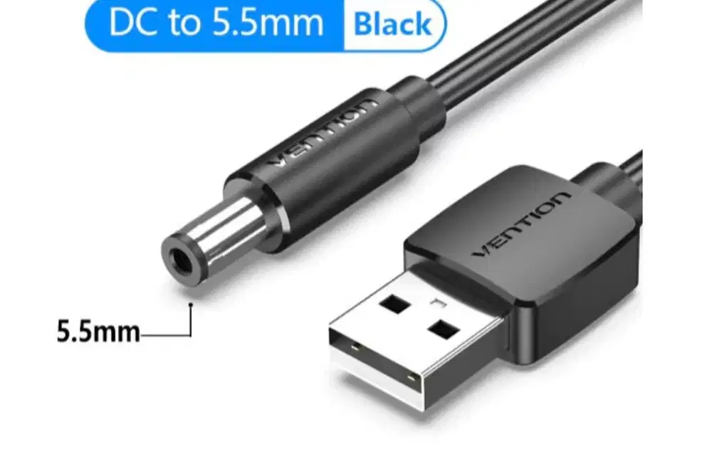 Vention kabel power usb to jack