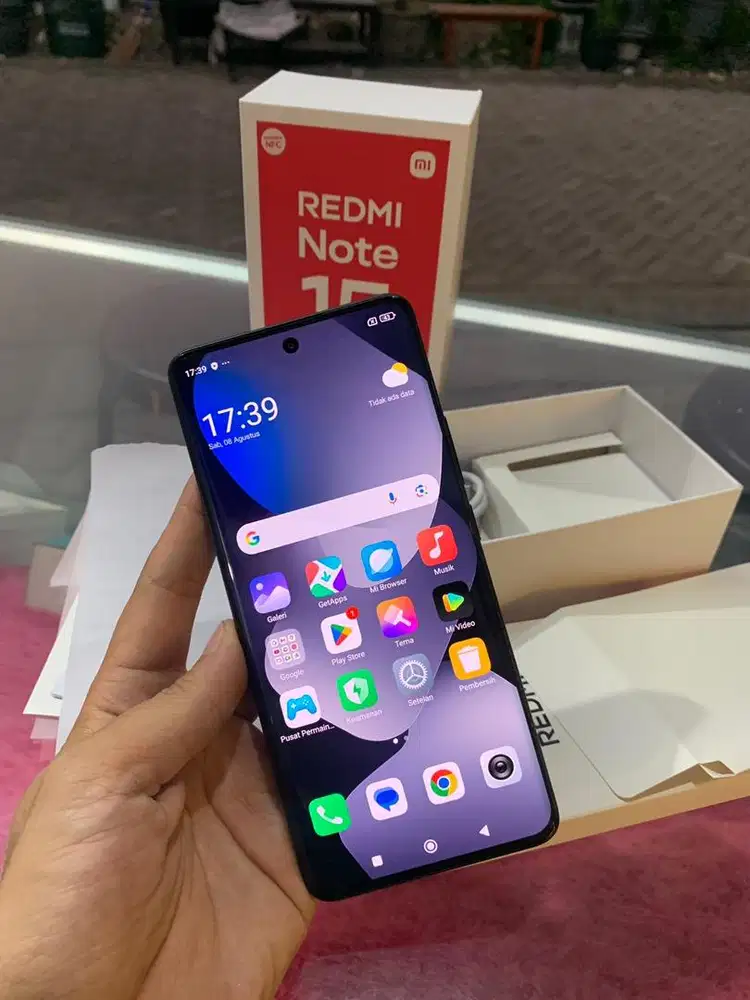 Redmi Note 15 8/256 Lengkap original mulus belum 1 bulan