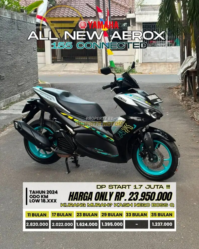 CREDIT DP MULAI 700 RIBU !!! YAMAHA ALL NEW AEROX 155 CONNECTED 2024