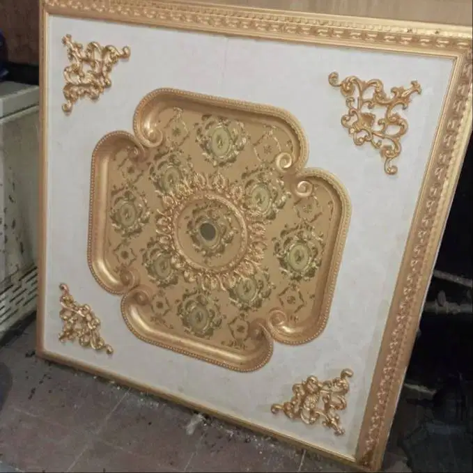 Ornamen Plafon Besar Mewah Klasik 120x120 Cm
