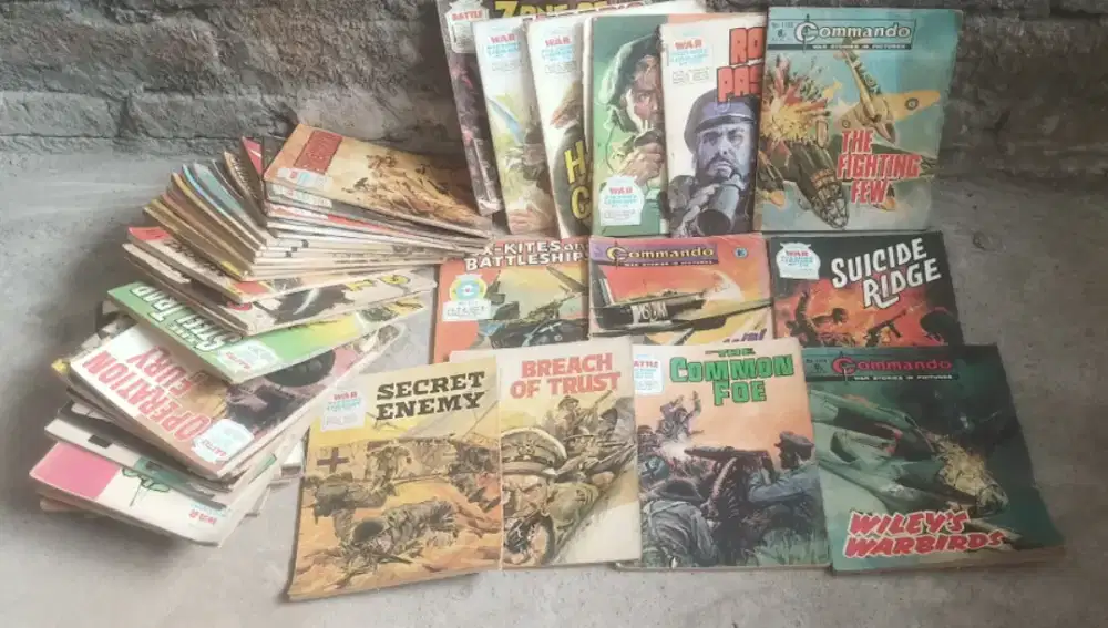 KOMIK IMPORT WORLD WAR BATTLE EDISI 1960-1970 (COLLECTOR ONLY)