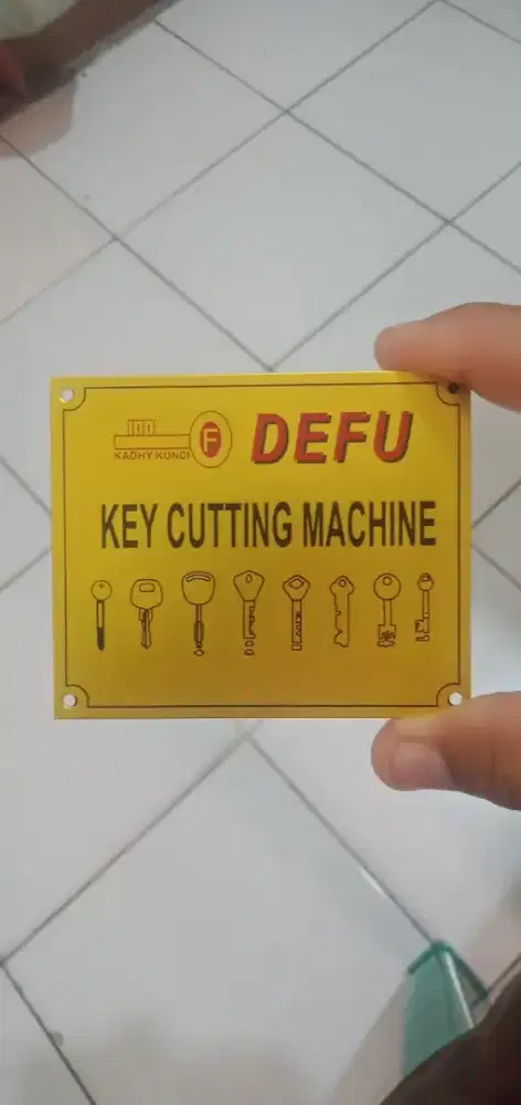 Jasa Pembuatan Name Plate Aluminium & Stainless