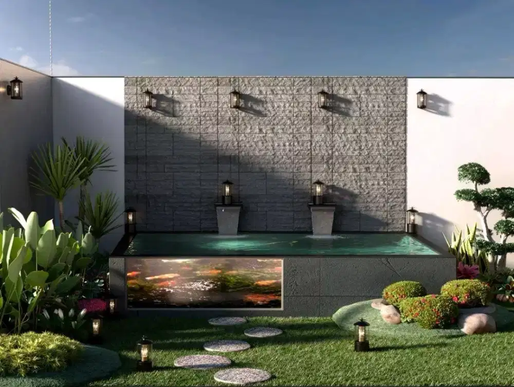 Taman dan kolam koi