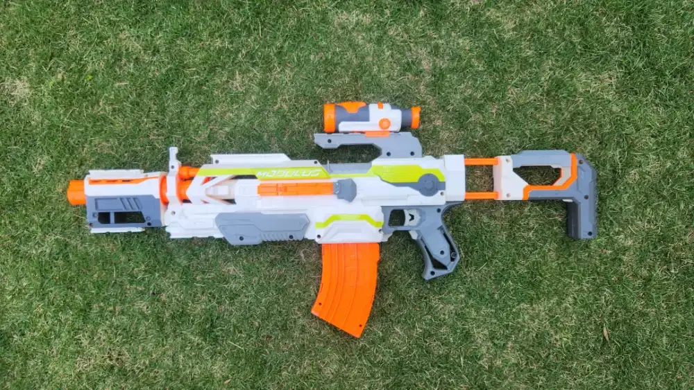NERF Modulus ECS 10 motorized kondisi mulus fungsi normal Preloved