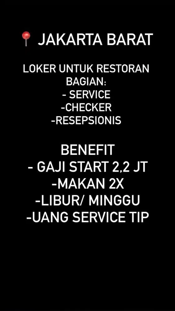 LOWONGAN PEKERJAAN