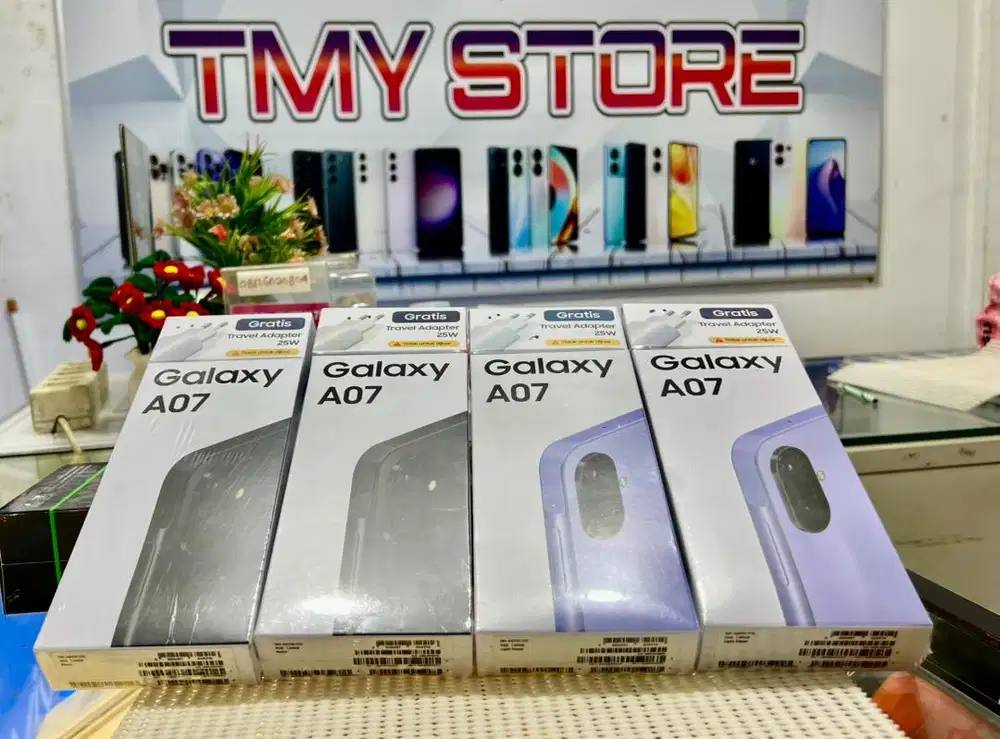 SAMSUNG A07 RAM 4+4/64GB BARU ORIGINAL GARANSI RESMI INDONESIA