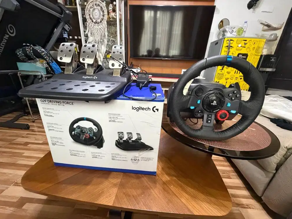 Logitech G29 Driving Force Racing Wheel + Pedal | Original | Lengkap B