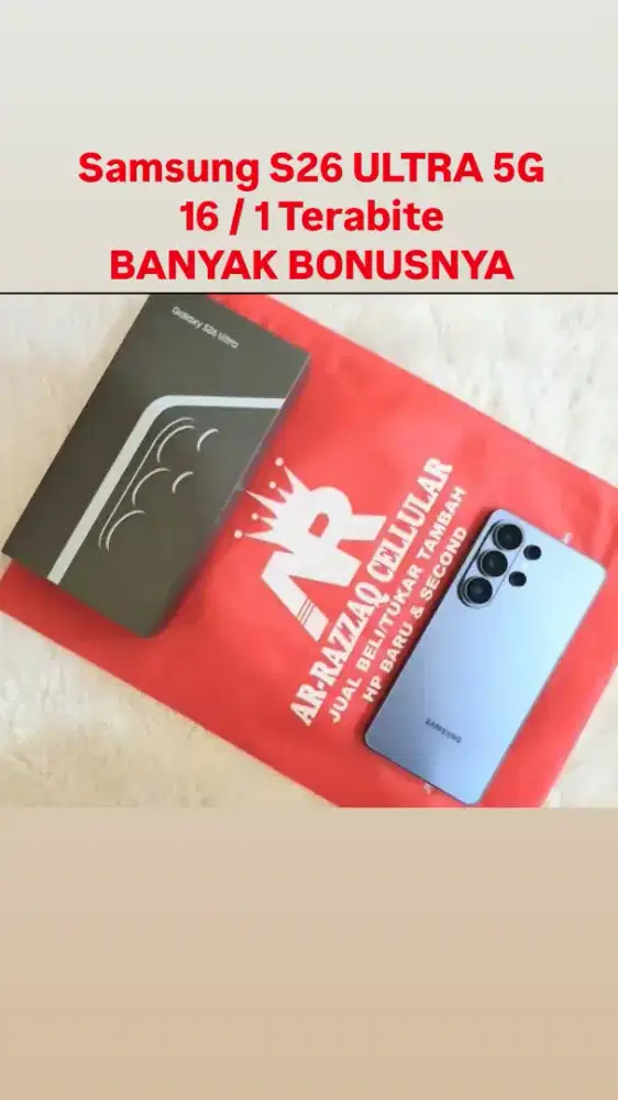 Samsung S26 ULTRA 5G 16 / 1 Terabite
BANYAK BONUSNYA