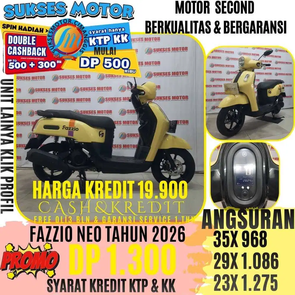 FAZZIO NEO TAHUN 2026 BERGARANSI CASHBACK UPTO 300 RIBUAN