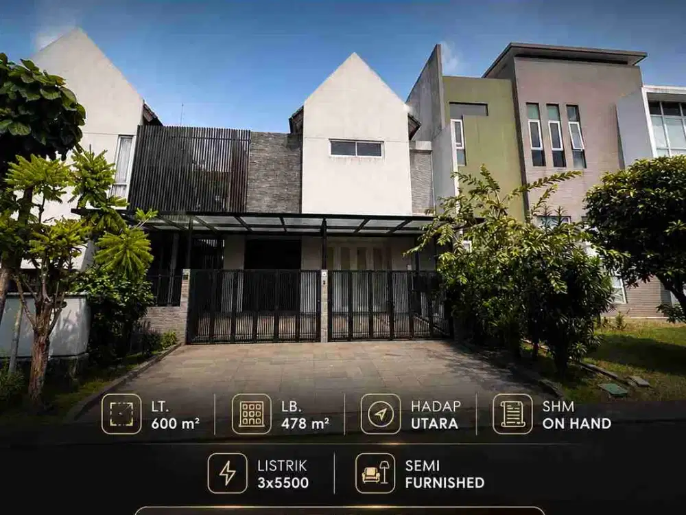 DIJUAL RUMAH VILLA TROPIS CLUSTER SAPPHIRE GADING SERPONG