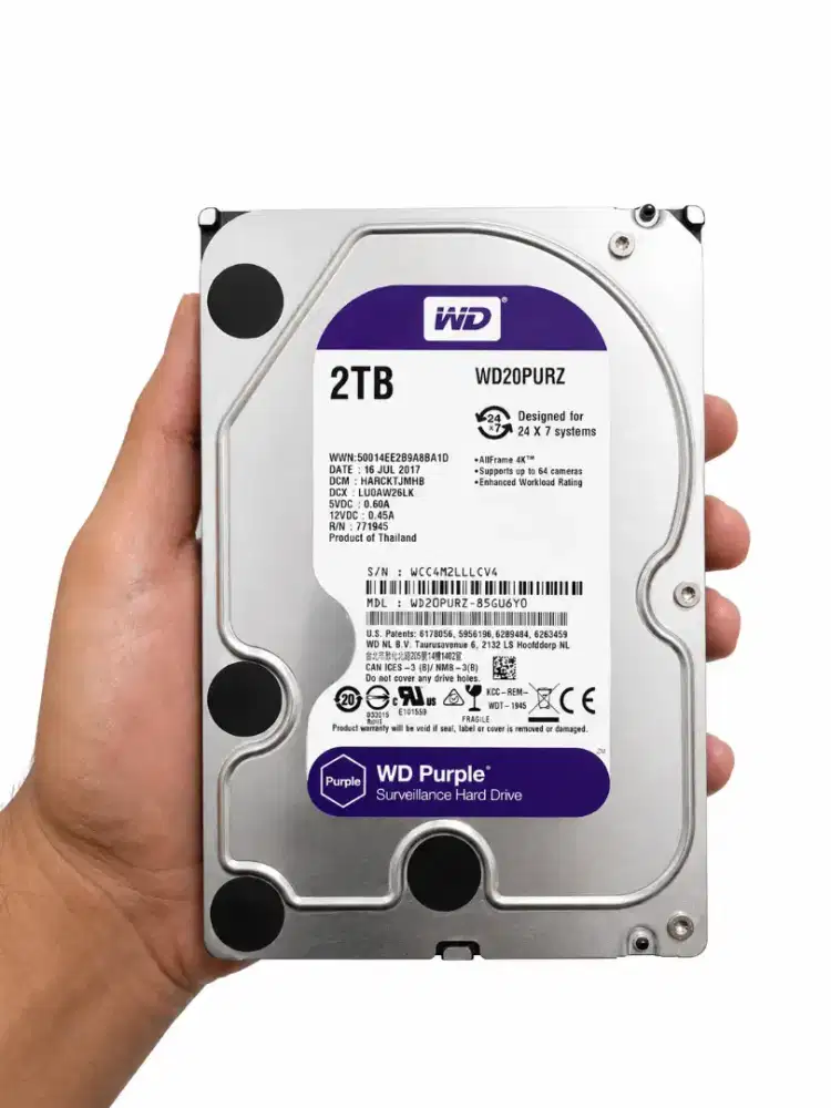 Hardisk WD Purple 2TB - for CCTV