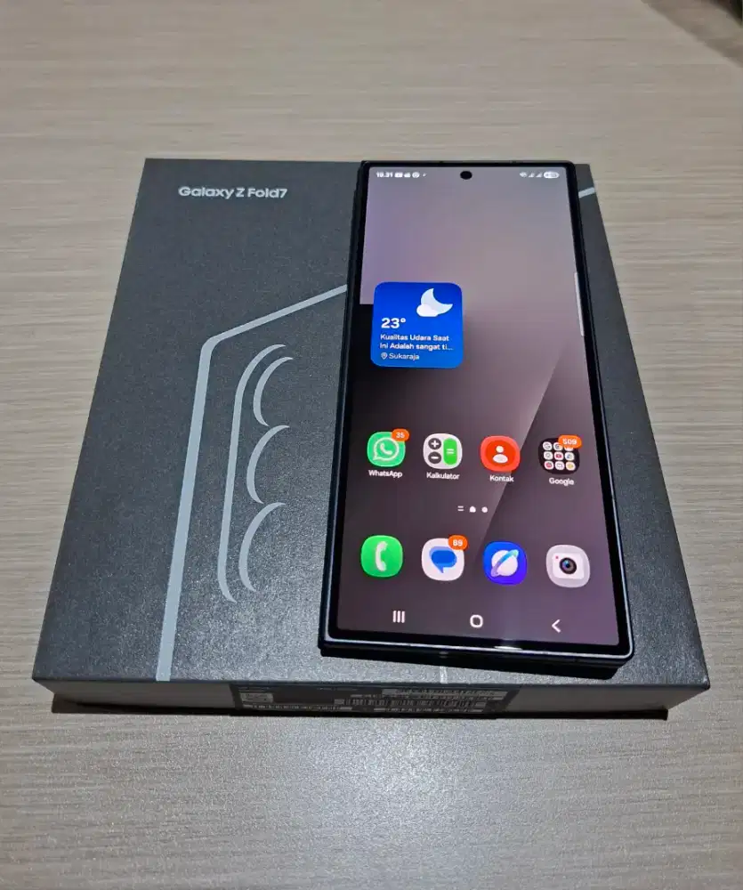 Samsung Z fold 7 12/256 mulus garansi