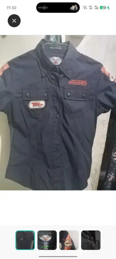 Kemeja Unisex Harley Davidson Ori