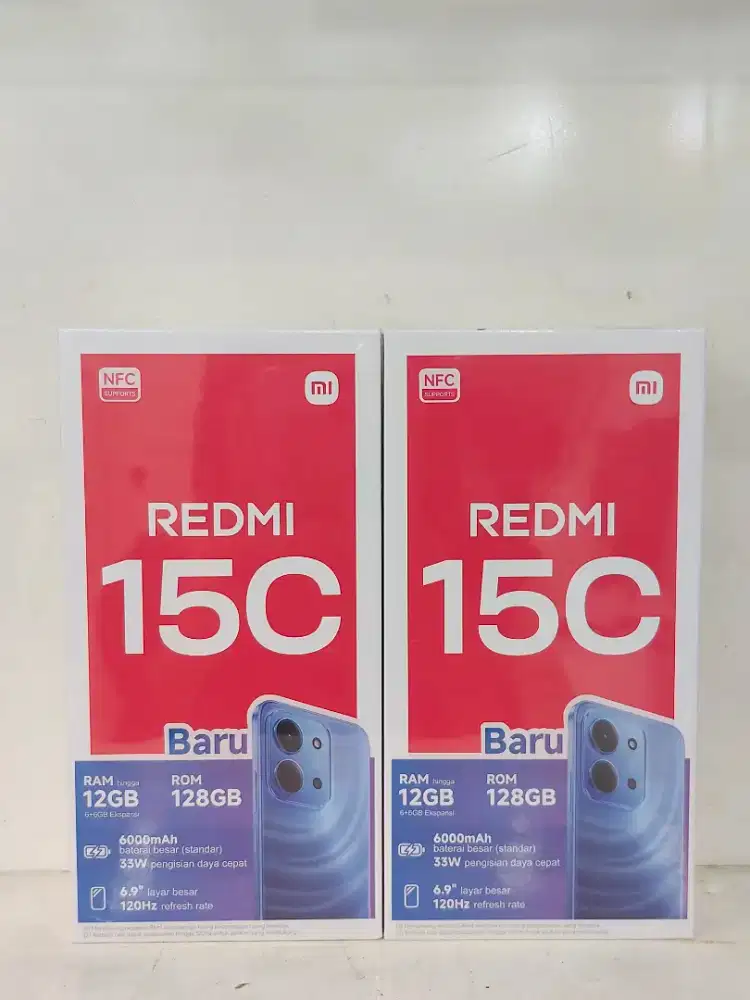 REDMI 15C 6/128GB NEW GARANSI RESMI