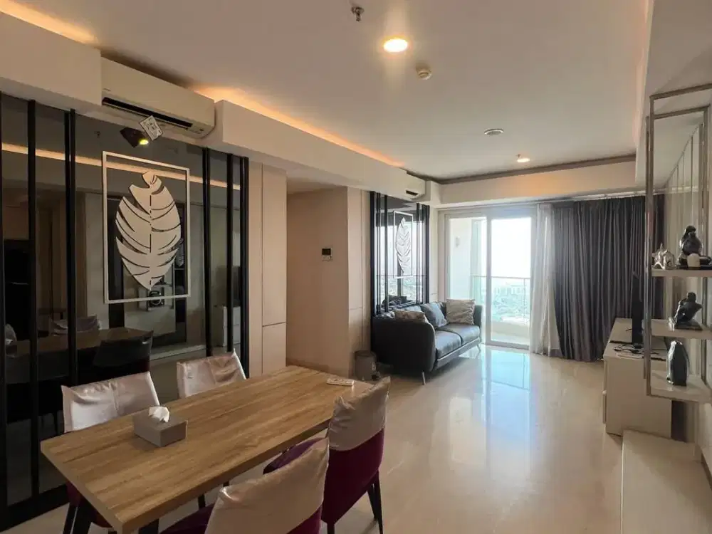 Disewakan Apartemen One Icon 3 bedroom full furnished, corner unit lantai 38