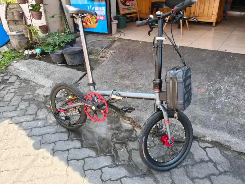sepeda lipat chromoly 16+ 349