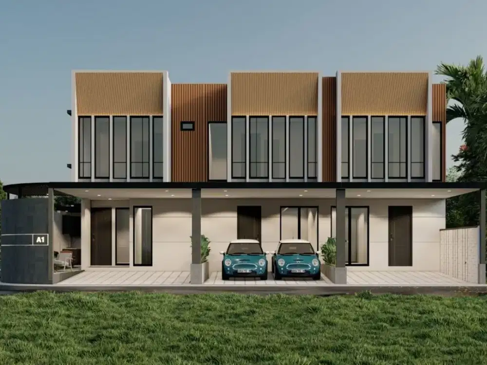 Rumah baru modern 2 lantai di Nirwana Eksekutif Tipe Kotak