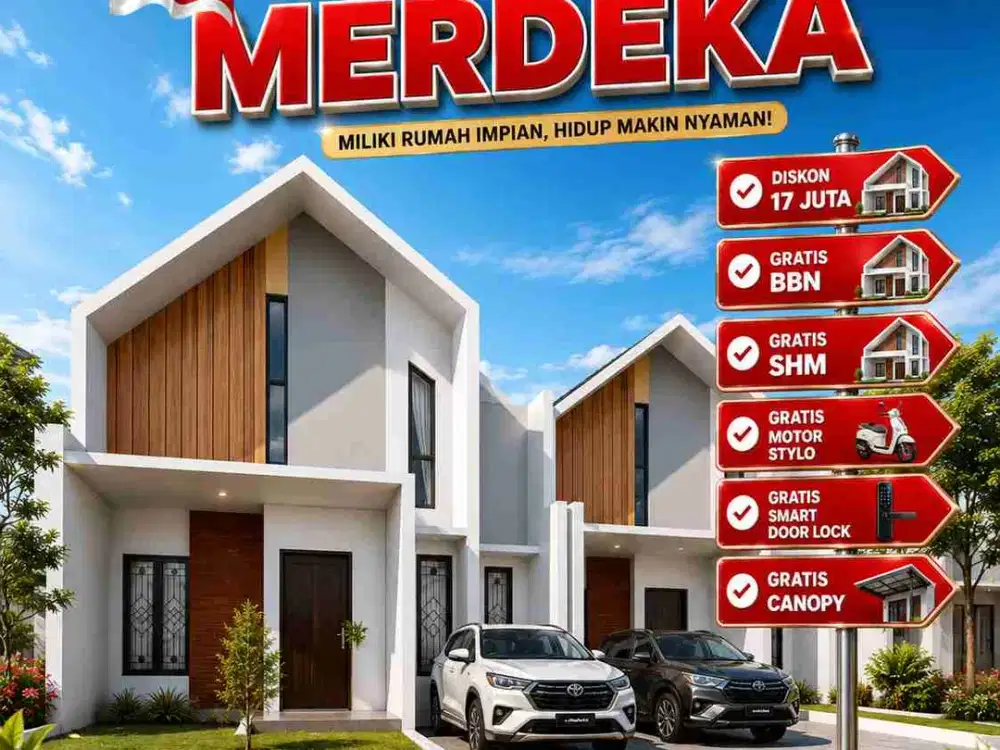 Rumah Skandinavian sertifikat ready jalan 2 km ke solo baru sukoharjo