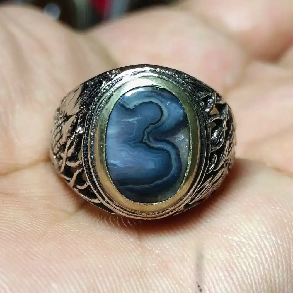 CINCIN PRIA BATU MOTIF ANGKA 3 COLECTION ITEM