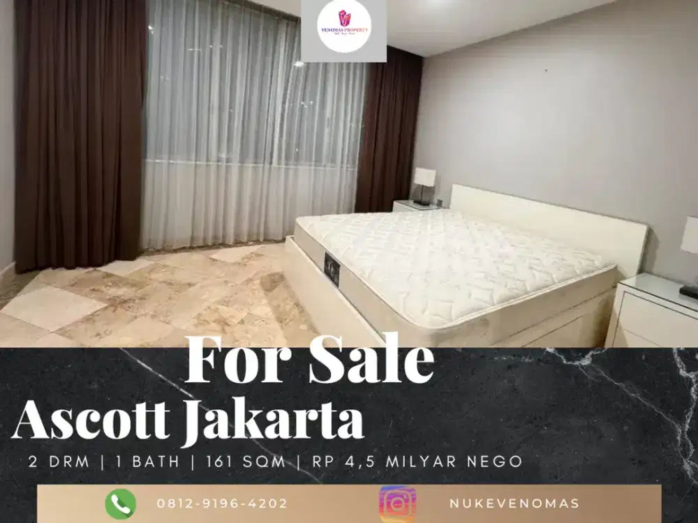 Dijual Apartement Ascott Jakarta 2BR Full Furnished Low Floor