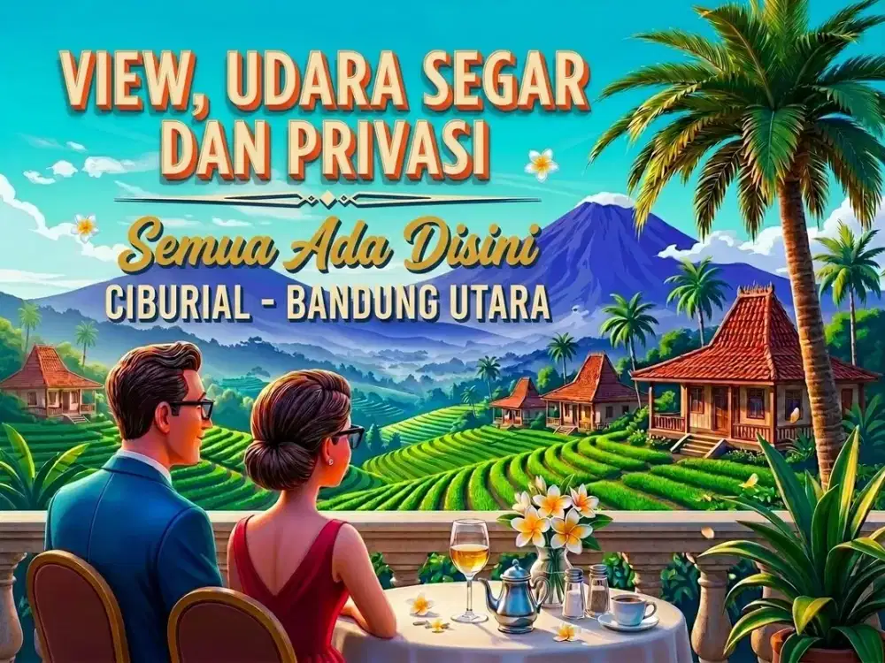 JUAL VILLA BAYAR TANAH SAJA DI CIBURIAL, DAGO, BANDUNG UTARA.