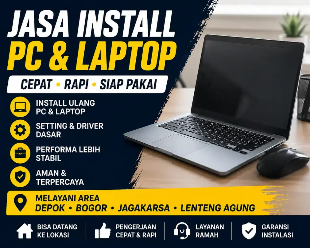 install PC dan latop