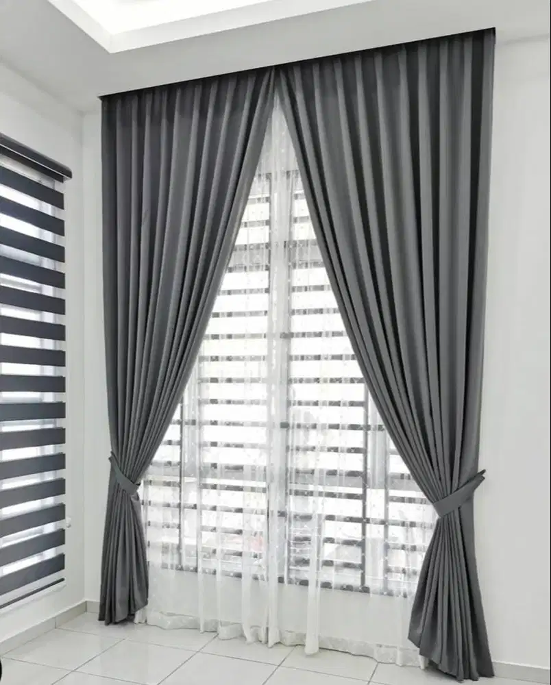 Gorden Jendela model terbaru hordeng blackout gorden vitrase hordeng