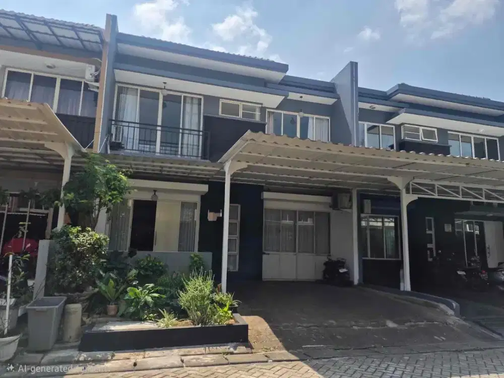 Dijual Rumah 2 Lantai Central Park Grand Galaxy Bekasi,  Akses Langsung Swimming Pool Semifurnished - 3.5M