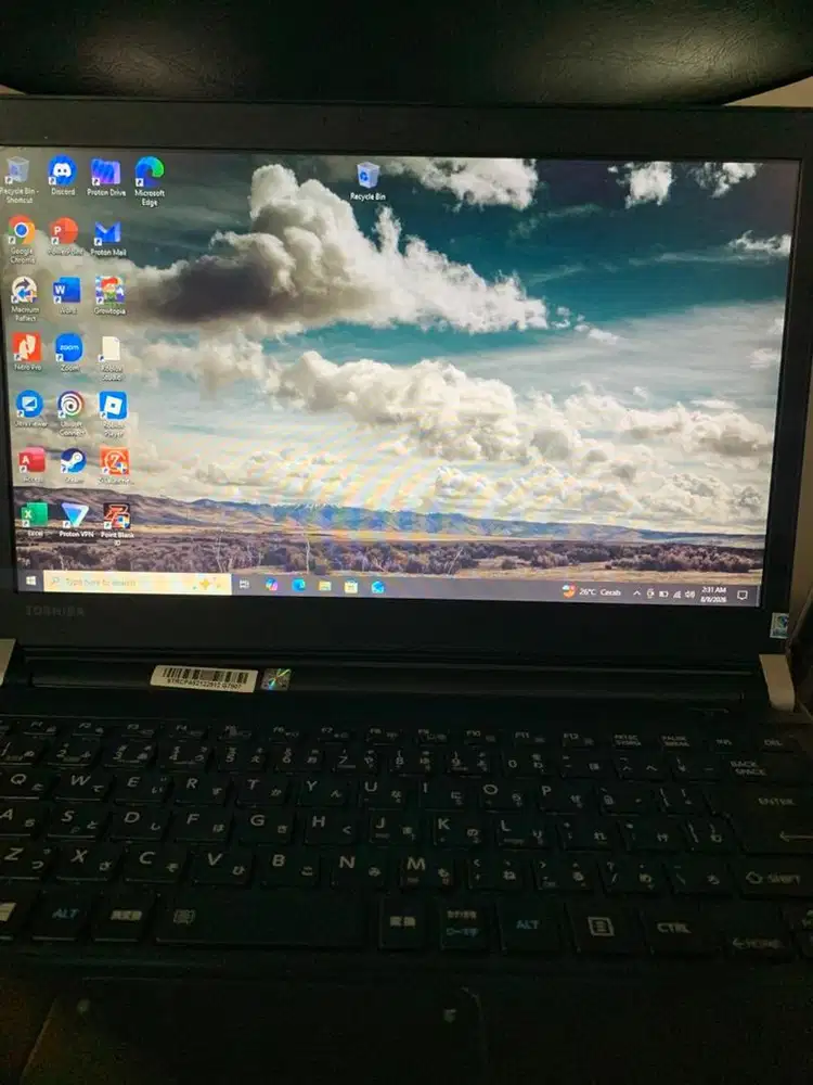 JUAL BU Toshiba dynabook intel core i3 gen 6 mulus siap pakai