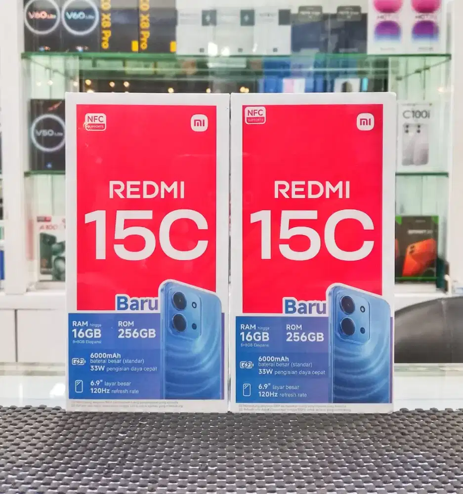 BARU..REDMI 15C RAM 8+8/256 SEGEL/GARANSI RESMI.
